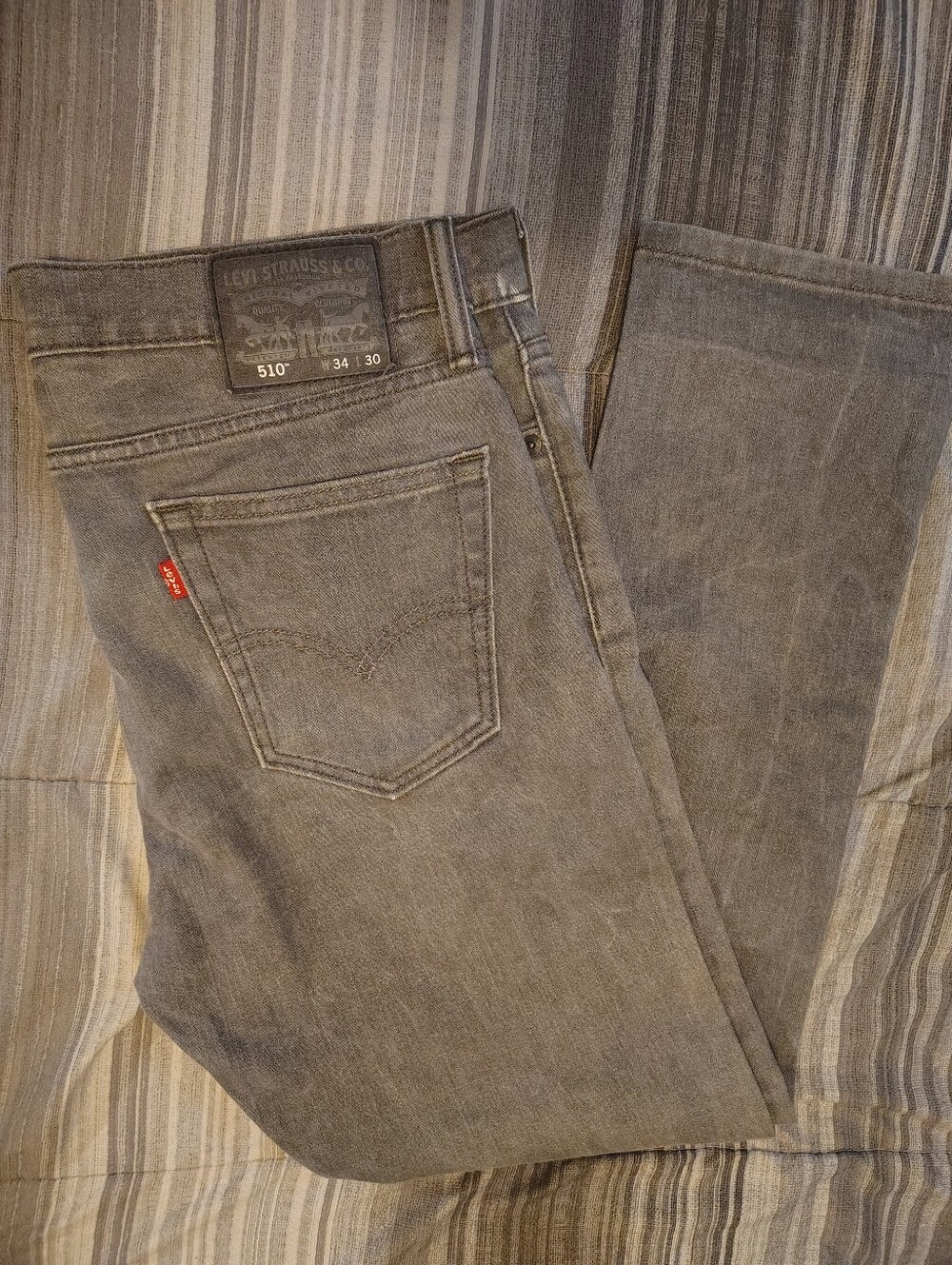 Levi's 510 Slim Fit Men's Jeans - Gray 34x30